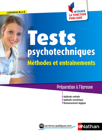 Image de Tests psychotechniques - Méthodes et entraînements Catégorie B et C Intégrer la fonction publique
