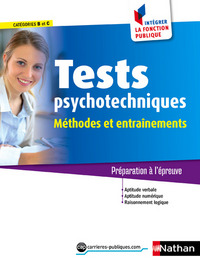 Image de Tests psychotechniques - Méthodes et entraînements Catégorie B et C Intégrer la fonction publique