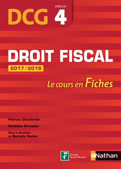 Picture of Droit fiscal Epreuve 4 DCG - Le cours en fiches 2017/2018