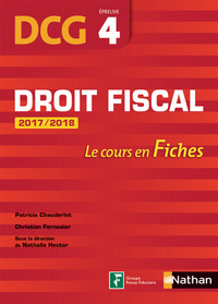 Picture of Droit fiscal Epreuve 4 DCG - Le cours en fiches 2017/2018