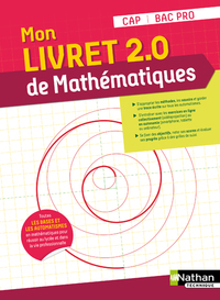 Image de Mon livret 2.0 de mathématiques - CAP/Bac pro - Elève 2021