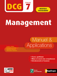 Picture of Management - DCG - Epreuve 7 - Manuel et applications - 2020