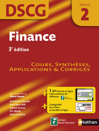 Picture of Finance Epreuve 2 DSCG - Manuel applications et corrigés - 2016 - 2012