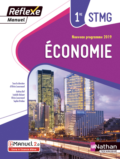 Picture of Economie - 1ère STMG (Manuel Réflexe) Livre + Licence élève - 2019