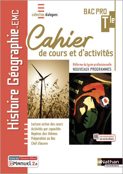 Image de Histoire-Géographie EMC - Term Bac Pro - Cahier de cours et d'act (Dialogues) Livre + licence élève