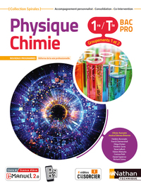 Picture of Physique-chimie 1re/Term Bac Pro - Groupements 1/2 (Manuel) - (Spirales) Livre + licence élève