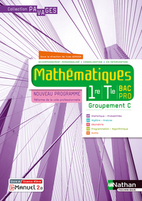 Picture of Mathématiques 1re/Term Bac Pro - Groupement C (Manuel) - (Pavages) Livre + licence élève 2020