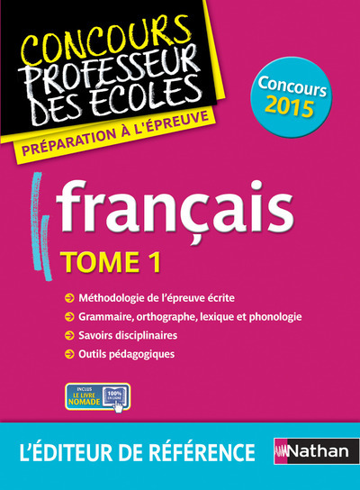 Image de Français T01 (concours professeur des écoles) 2015