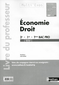 Picture of Economie - Droit 2e/1re/Tle Bac Pro Multi'Exos Livre du professeur