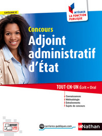 Image de Concours Adjoint administratif d'État Catégorie C Intégrer la fonction publique Livre