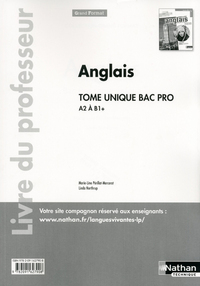 Picture of Anglais Bac Pro - Niveau A2&gt;B1+ Livre du professeur Grand Format Livre du professeur