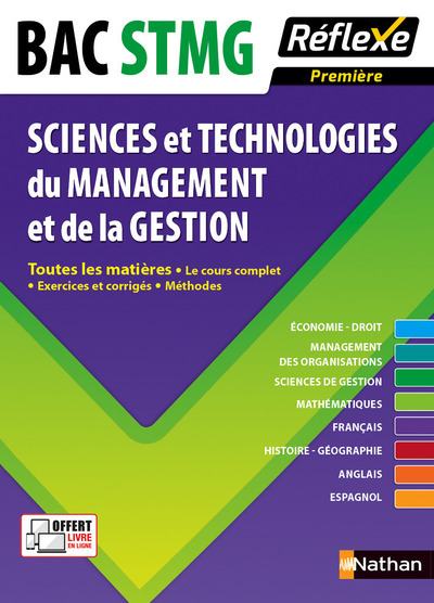 Image de Sciences technologies du management et de gestion 1re BAC STMG (toutes matières) Réflexe N19 2015