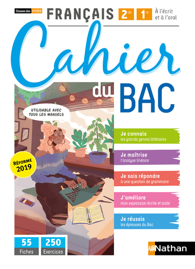 Picture of Français 2ème/1ère - Cahier du BAC (A l'écrit et à l'oral) - Classes des Lycées - Elève 2020