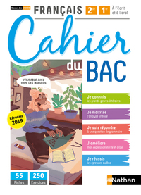 Picture of Français 2ème/1ère - Cahier du BAC (A l'écrit et à l'oral) - Classes des Lycées - Elève 2020