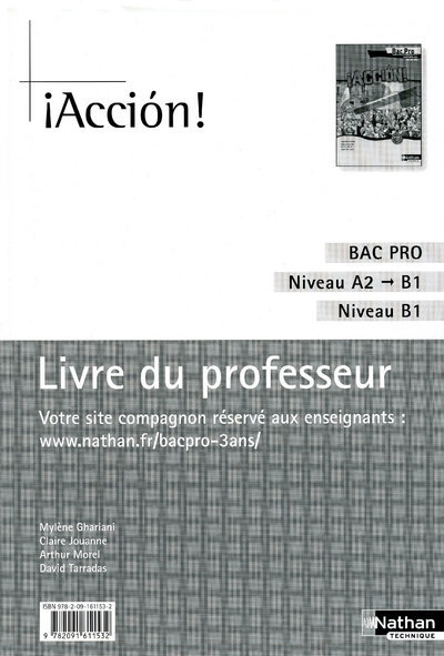 Picture of Accion - Espagnol Livre du professeur Livre du professeur