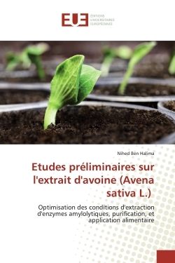 Picture of Etudes prEliminaires sur l'extrait d'avoine (Avena sativa L.)