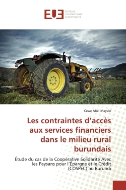 Picture of Les contraintes d'accEs aux services financiers dans le milieu rural burundais
