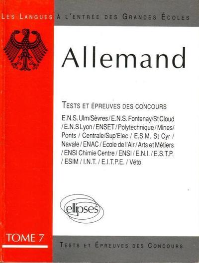 Picture of L'Allemand tome 7 épreuves 84/89