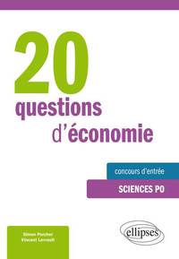 Picture of 20 questions d’économie • spécial concours d’entrée à Sciences Po