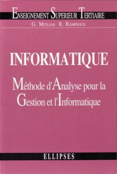 Picture of Informatique : méthode d'analyse pour la gestion et l'informatique
