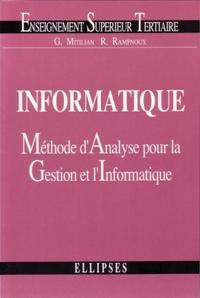 Picture of Informatique : méthode d'analyse pour la gestion et l'informatique
