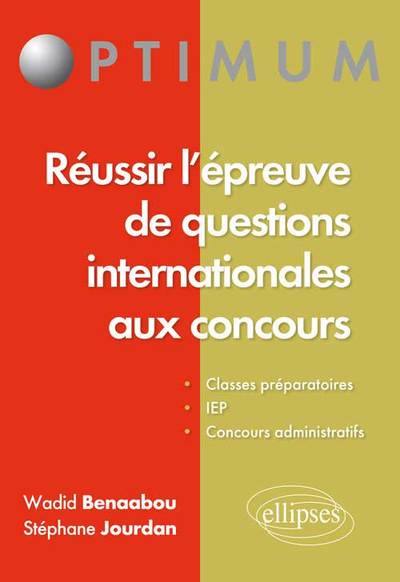 Picture of Réussir l'épreuve de questions internationales aux concours