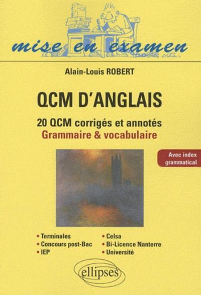Image de QCM d'anglais. Méthodologie et application