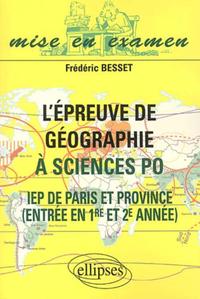 Picture of L'épreuve de géographie à Sciences Po - IEP de Paris et  de Province - Entrée en 1re et 2e année