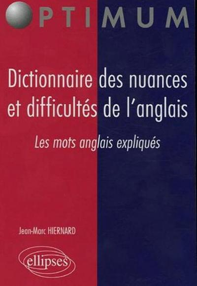 Image de Dictionnaire des nuances et difficultés de l’anglais