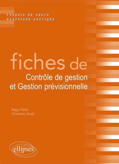 Picture of Fiches de contrôle de gestion et gestion prévisionnelle