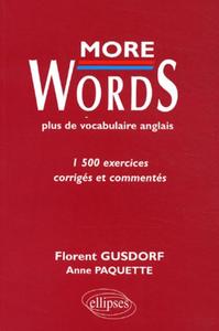 Image de More Words - Plus de vocabulaire anglais - 1500 exercices corrigés et commentés