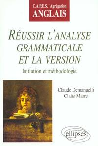 Picture of Réussir l'analyse grammaticale et la version