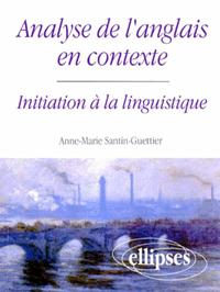 Picture of Analyse de l'anglais en contexte - Initiation à la linguistique