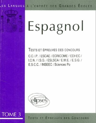 Picture of Espagnol épreuves 84/89 tome 3 (L')