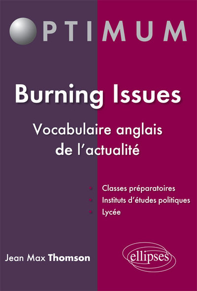 Image de Burning Issues - Vocabulaire anglais de l'actualité