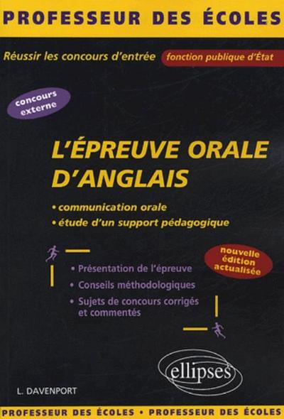 Image de L'épreuve orale d’anglais - Nouvelle édition actualisée