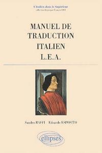 Picture of Manuel de traduction - Italien - L.E.A.
