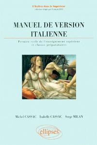 Picture of Manuel de version italienne - 1er cycle de l'enseignement supérieur et classes préparatoires