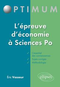 Picture of L’épreuve d’économie à Sciences po - rappels de cours et sujets corrigés