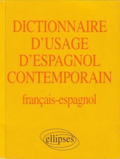 Image de Dictionnaire d'usage d'espagnol contemporain