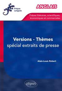 Image de Anglais. Thèmes, Versions. Entraînement. Spécial extraits de presse