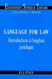 Picture of Language for Law - Introduction à l'anglais juridique