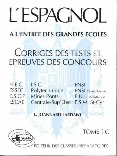 Image de L'Espagnol épreuves corrigées 74/79 tome 1 C