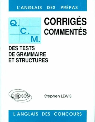Image de QCM de grammaire et structures 84/88 - Tome 1