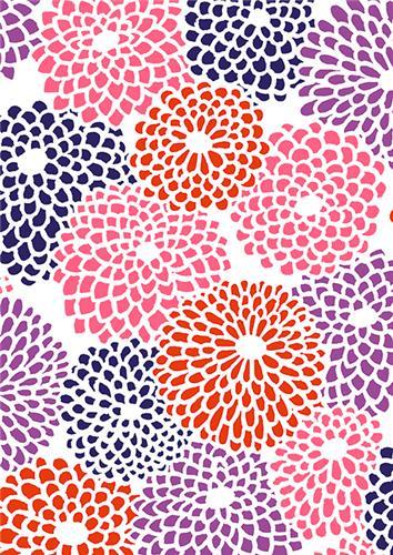 Picture of SOU SOU NOTEBOOK CHRYSANTHEMUM BURST
