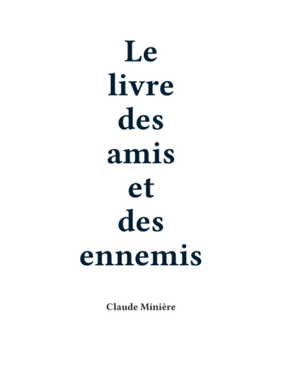 Picture of LE LIVRE DES AMIS ET DES ENNEMIS