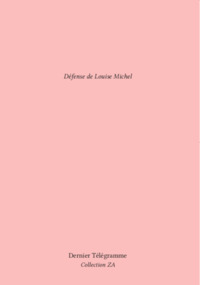 Picture of DEFENSE DE LOUISE MICHEL
