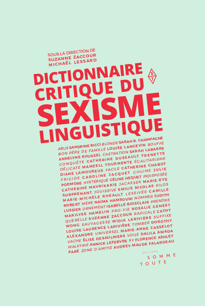 Picture of DICTIONNAIRE CRITIQUE DU SEXISME LINGUISTIQUE