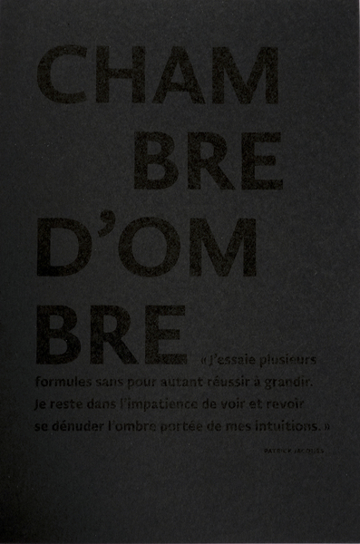 Picture of Chambre d'ombre