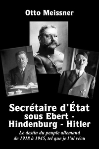 Picture of Secrétaire d'État sous Ebert - Hindenburg - Hitler